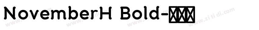 NovemberH Bold字体转换